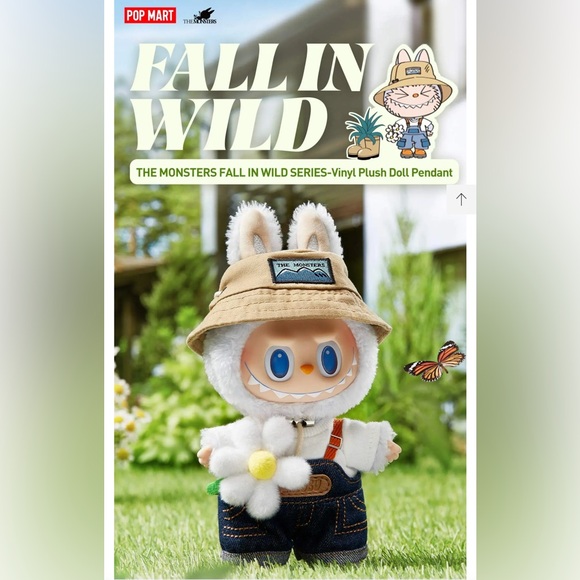 NIB -THE MONSTERS- FALL IN WILD SERIES VINYL PLUSH DOLL PENDANT -POP MART- - Picture 2 of 14